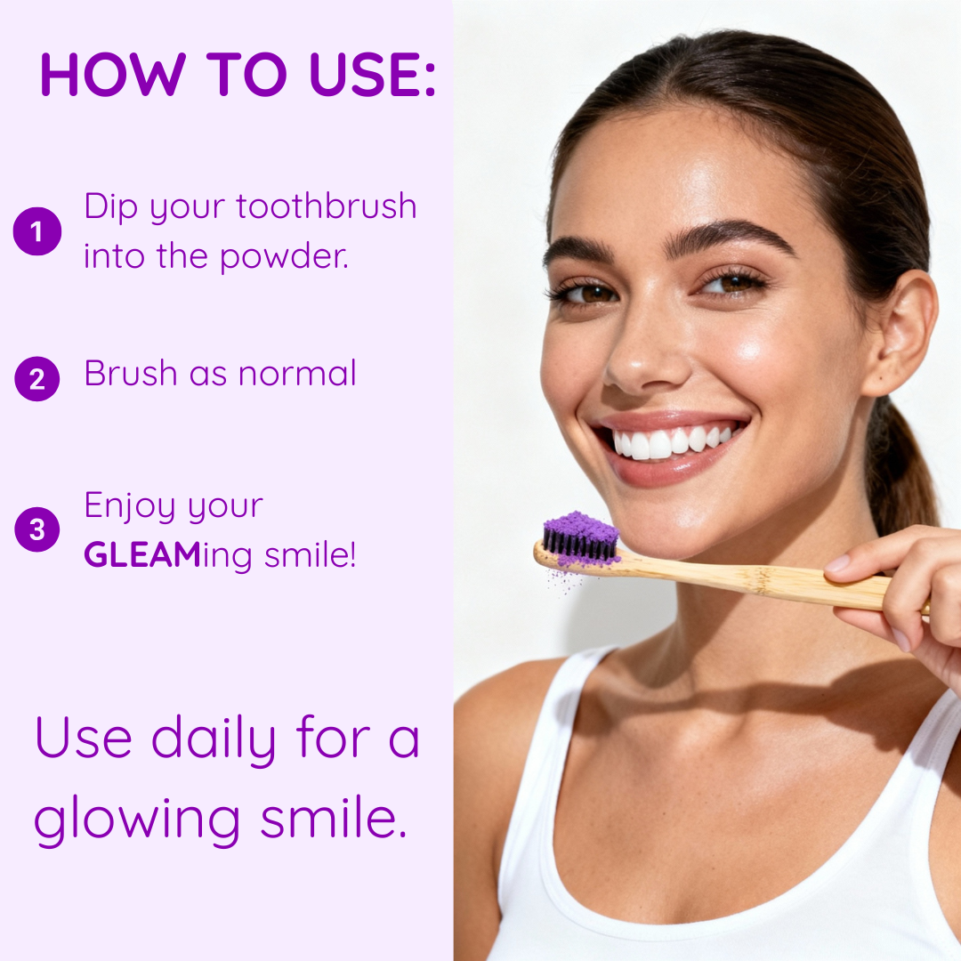 Purple Teeth Whitening Powder