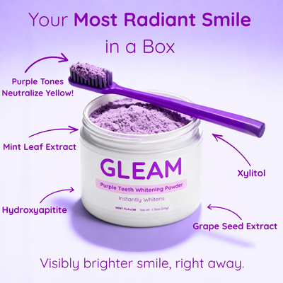 Purple Teeth Whitening Powder