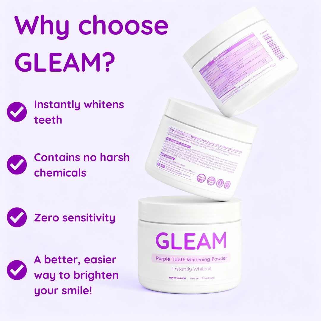 Purple Teeth Whitening Powder